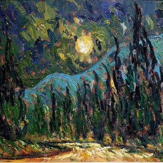 Cypresses Bekaa Valley, 16x20 Cypresses Bekaa Valley, 16x20