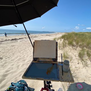 Plein Air Setup at Napatree