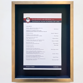 Framed Publication Framed Publication