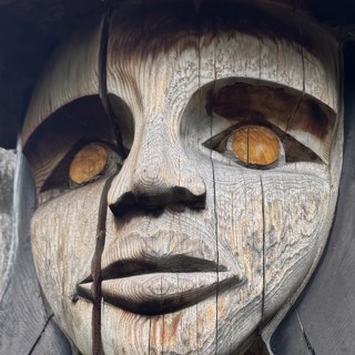 Carving detail, Woman with Copper Eyes