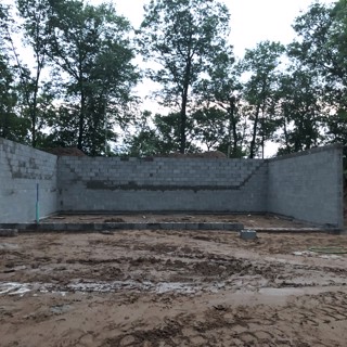 Foundation walls complete! Foundation walls complete!