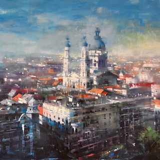 Mark Lague | Budapest Parliament Light | 36 x 48 | Oil on Canvas Mark Lague | Budapest Parliament Light | 36 x 48 | Oil on Canvas