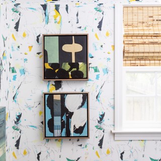 Artwork by Katie Walker | Wallpaper by Teresa Roche Textiles | Design by Everett King Consulting Artwork by Katie Walker | Wallpaper by Teresa Roche Textiles | Design by Everett King Consulting