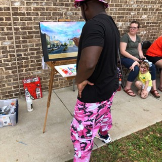 Live painting in Senoia GA. Live painting in Senoia GA.