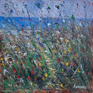 Meditarranean Sea Shore, 20x20 Meditarranean Sea Shore, 20x20