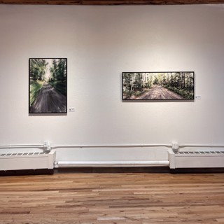 The captivating work of Valerio D'Ospina comes alive in these two mesmerizing landscape paintings. D'Ospina's unique style infuses a sense of velocity, transporting viewers on a rapid journey through the landscape, right here in Gallery 1261's main space. The captivating work of Valerio D'Ospina comes alive in these two mesmerizing landscape paintings. D'Ospina's unique style infuses a sense of velocity, transporting viewers on a rapid journey through the landscape, right here in Gallery 1261's main space.