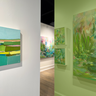 A look inside Hillary Whitaker Gallery Fall Show - Anna Vaughn and Jennifer JL Jones