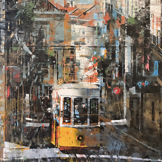 Mark Lague | Lisbon Tram | 60 x 40 | Oil on Canvas Mark Lague | Lisbon Tram | 60 x 40 | Oil on Canvas