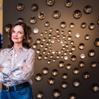 Lucrecia Waggoner with Installation Lucrecia Waggoner with Installation