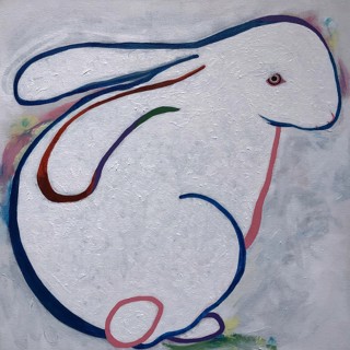 White Rabbit, 18x18x1.5