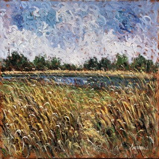 Champ de blé et oliviers, Provence 30x30 Champ de blé et oliviers, Provence 30x30