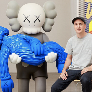 What Party Figure Pink Fine Art Toy by Kaws- Brian Donnelly