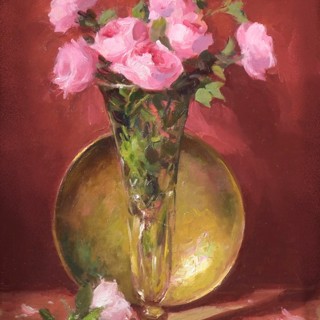 POWER OF PINK by Elizabeth Robbins $1,800, Oil on linen 12 x 9 x 0.25 in POWER OF PINK by Elizabeth Robbins $1,800, Oil on linen 12 x 9 x 0.25 in