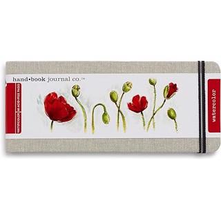 My current favorite: Hand Book Journal Company Watercolor Sketchbook. I like the 3.5x5.5 size. The paper is thick enough to hold, ink, watercolor or oil paint. My current favorite: Hand Book Journal Company Watercolor Sketchbook. I like the 3.5x5.5 size. The paper is thick enough to hold, ink, watercolor or oil paint.