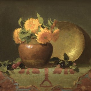 TEDDY BEARS IN COPPER POT by Elizabeth Robbins $2,400, Oil on linen 12 x 15 x 0.25 in TEDDY BEARS IN COPPER POT by Elizabeth Robbins $2,400, Oil on linen 12 x 15 x 0.25 in