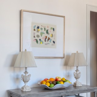 Caroline Creson's work adds a touch of color and movement. Design: Caroline V. Smith Interiors, Photo: Ross Caroline Creson's work adds a touch of color and movement. Design: Caroline V. Smith Interiors, Photo: Ross
