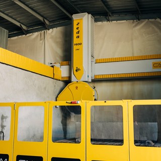 CNC machine at Chiarini Marble CNC machine at Chiarini Marble