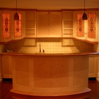 Home bar and cabinets created once again by our head woodworker, Bill Stowe. Home bar and cabinets created once again by our head woodworker, Bill Stowe.