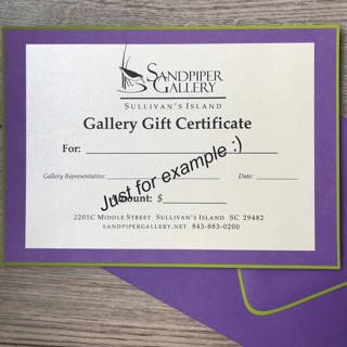 Gift Certificate Gift Certificate