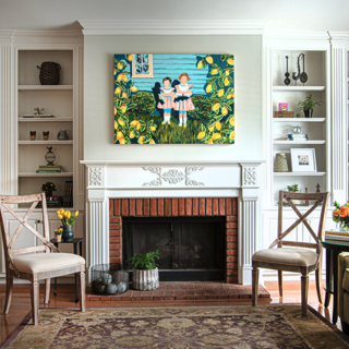 We love the bright colors of this Catherine Dunlap painting. We love the bright colors of this Catherine Dunlap painting.