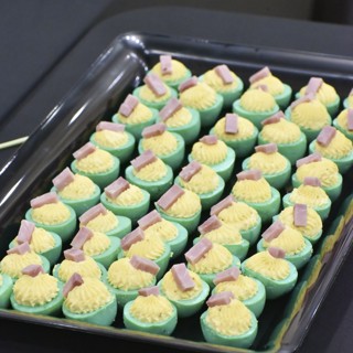 Green Eggs and Ham Bites by Kristina's Catering