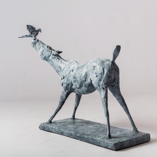 Young Horse With Bird by Mark Edwards Adams