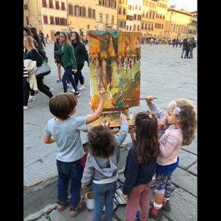 Carl Ortman on the Road in Florence Italy Painting with the Kids -2021 Carl Ortman on the Road in Florence Italy Painting with the Kids -2021
