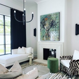 Artwork by Shellie Lewis Crisp | Interior Design by Michele Johnson Interior Design Artwork by Shellie Lewis Crisp | Interior Design by Michele Johnson Interior Design