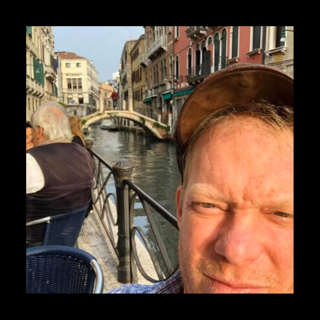 Carl Ortman on the Road in Venice Italy Carl Ortman on the Road in Venice Italy
