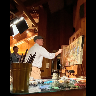 Carl Ortman on the Road Painting Live at the Chef Lee Anne Wong Event - Deer Valley Resort Carl Ortman on the Road Painting Live at the Chef Lee Anne Wong Event - Deer Valley Resort