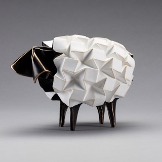 Kevin Box | Ewe & Me - White Desktop | 6/75 x 9.75 x 5.5
