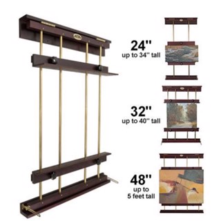 Rue Easel Creative Mark Rue Art Drying Rack, Perfect For Artist Canvas  Panels, Paper, Prints, Ladder Style Storage Rack Mahogany Finish 