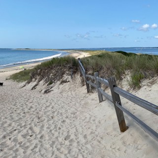 The view from the entrance to Napatree