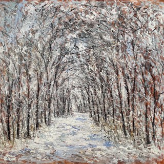 Le temple de la neige, Park Rhône 40x40 Le temple de la neige, Park Rhône 40x40