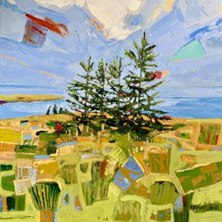 Adrienne Kernan LaVallee - Reaching Skyward - Oil on Canvas - 36 x 36 in. - $3,900 Adrienne Kernan LaVallee - Reaching Skyward - Oil on Canvas - 36 x 36 in. - $3,900