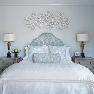 Isabelle Coppinger's sculpture adds a beautiful finishing touch in this restful bedroom. Photo: Ross Group Creative Isabelle Coppinger's sculpture adds a beautiful finishing touch in this restful bedroom. Photo: Ross Group Creative