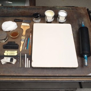 The Metropolitan Museum of Art, New York displays all of the tools to make a lithograph print. Photography by The Metropolitan Museum of Art, New York. The Metropolitan Museum of Art, New York displays all of the tools to make a lithograph print. Photography by The Metropolitan Museum of Art, New York.