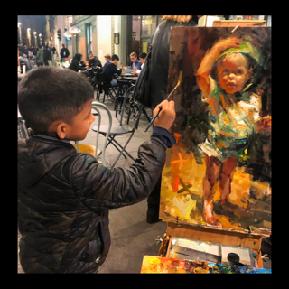 Carl Ortman on the Road Painting with Kids in Florence Italy Carl Ortman on the Road Painting with Kids in Florence Italy