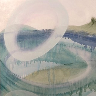 "Somewhere I Have Been" - acrylic; 22"x22" with painted edge; Available from Glave Kocen Consulting, Richmond, Va.