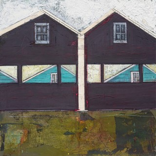 Dobee Snowber, Reflected Values, 24x24, mixed media on board Dobee Snowber, Reflected Values, 24x24, mixed media on board