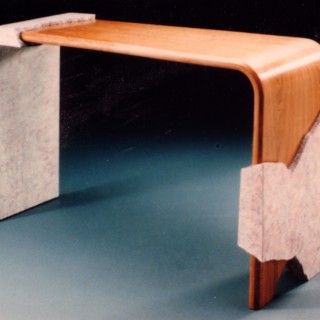 Simple but incredibly challenging, this piece by Bill Stowe using stone and wood is one of his most challenging creations. Simple but incredibly challenging, this piece by Bill Stowe using stone and wood is one of his most challenging creations.
