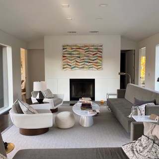 Private Residence, Hudson Valley, NY, sculpture by Joseph Wheaton, painting by David Konigsberg