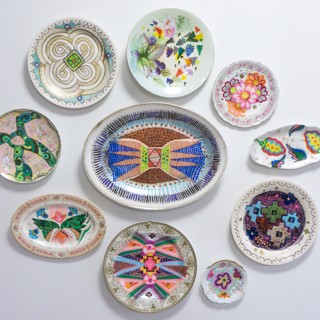 Plate painting installation for the University of North Dakota,