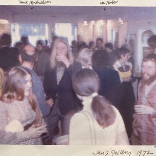 Opening reception at Jan's Gallery original location, 1972. Photograph by Amy Worthen. Opening reception at Jan's Gallery original location, 1972. Photograph by Amy Worthen.