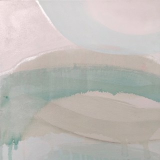 "Solitude" - "Somewhere I Have Been" - acrylic; 22"x22" with painted edge; Available from Glave Kocen Consulting, Richmond, Va.