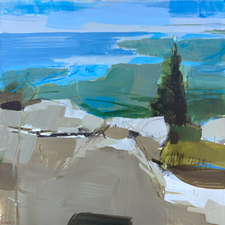 Kathleen Robbins - Camden Hills State Park #1 - Acrylic and Mixed Media on Panel - 14 x 14 in. - $750 Kathleen Robbins - Camden Hills State Park #1 - Acrylic and Mixed Media on Panel - 14 x 14 in. - $750