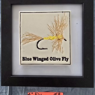 Fishing Fly #8_Framed Ceramic Tile by Bruce Lonnecker | BruceArtTiles