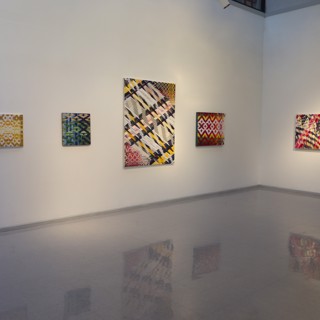 Fiber works, Weavings installation, demo