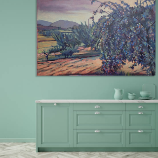 NINA WEISS Italian Orchard Oil on Canvas, 41 x 63 in NINA WEISS Italian Orchard Oil on Canvas, 41 x 63 in