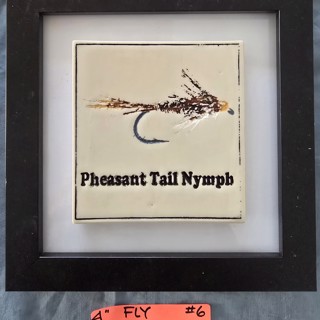 Fishing Fly #8_Framed Ceramic Tile by Bruce Lonnecker | BruceArtTiles